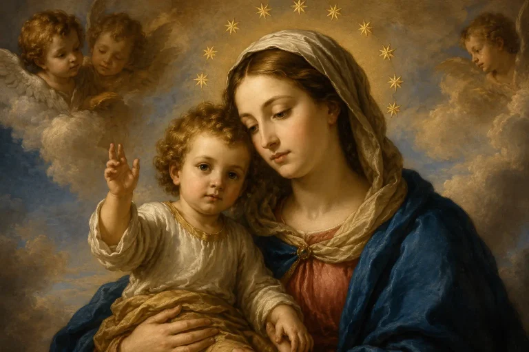 La Virgen María con Jesús: la Asunción, la Inmaculada Concepción y la concepción virginal